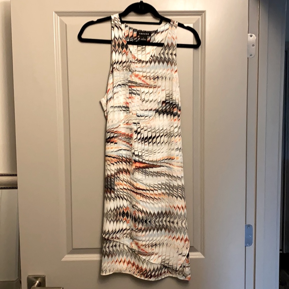 Trouve swirled design razor back dress